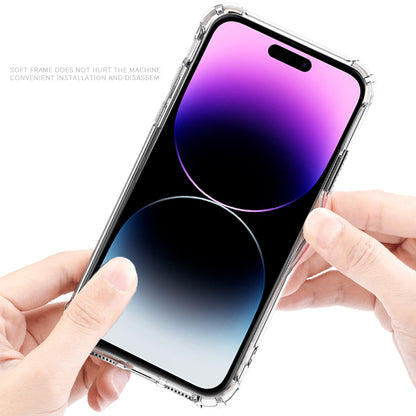 10Pcs For iPhone 14 Pro Max 1.5mm Clear Phone Case Shockproof Corner Acrylic + TPU Cover