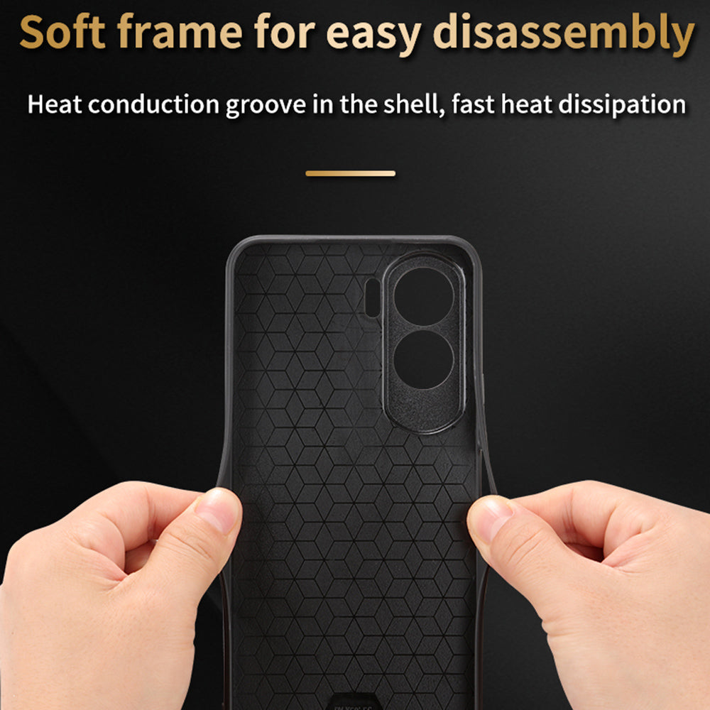 AZNS For Honor X50i 5G / 90 Lite 5G PU Leather+TPU Phone Case Non-Slip Imprinted Cover