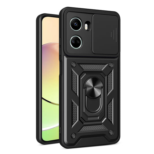 For Huawei nova 10 SE 4G Camera Lens Slide Design Phone Case PC+TPU Kickstand Cover