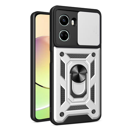 For Huawei nova 10 SE 4G Camera Lens Slide Design Phone Case PC+TPU Kickstand Cover
