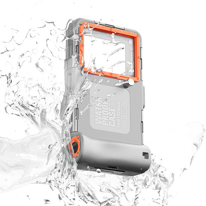 SHELLBOX 15M Underwater IPX8 Waterproof Diving Case for iPhone 14 Series / 13 Series / 12 Series Full Body Phone Shell II with Anti-lost Rope