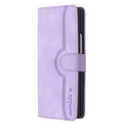 YX003 For Samsung Galaxy Z Fold4 5G PU Leather Wallet Folding Phone Case Imprinted Shockproof Cover