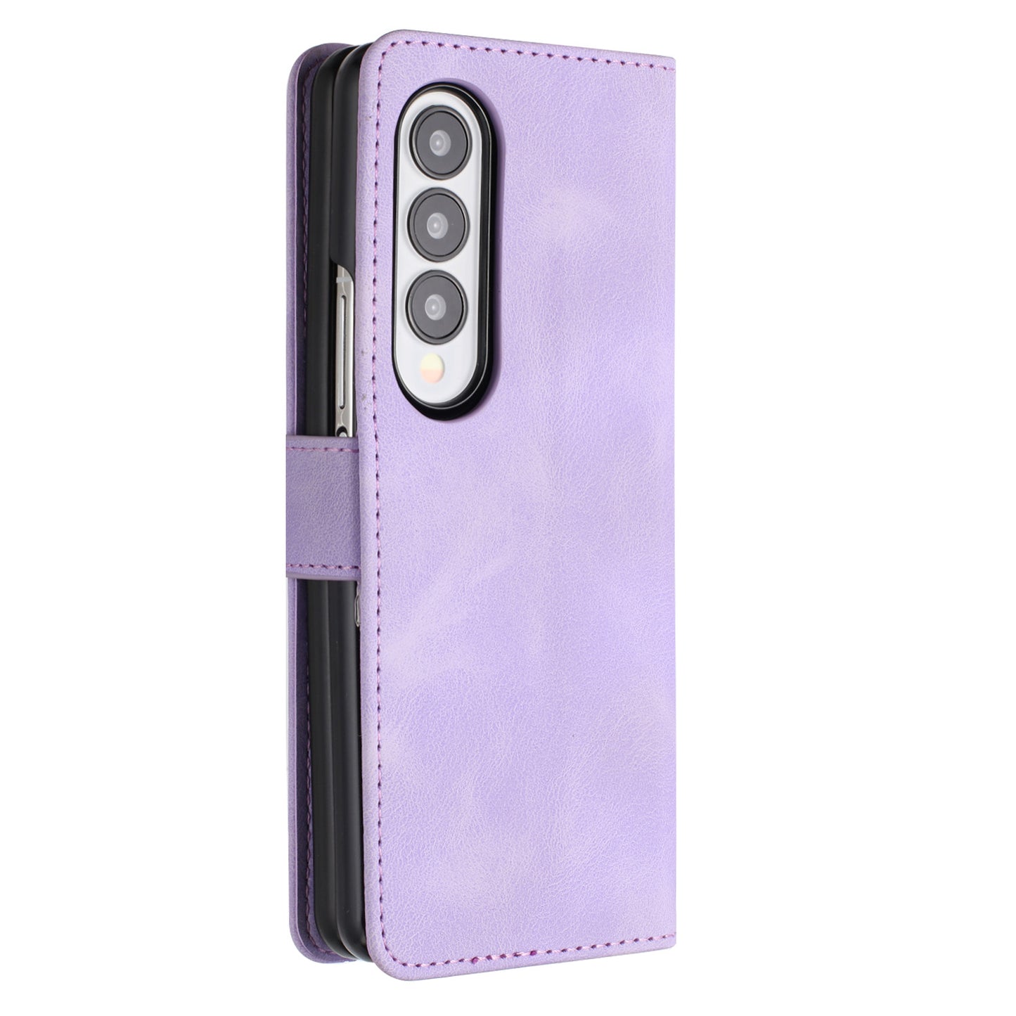 YX003 For Samsung Galaxy Z Fold4 5G PU Leather Wallet Folding Phone Case Imprinted Shockproof Cover