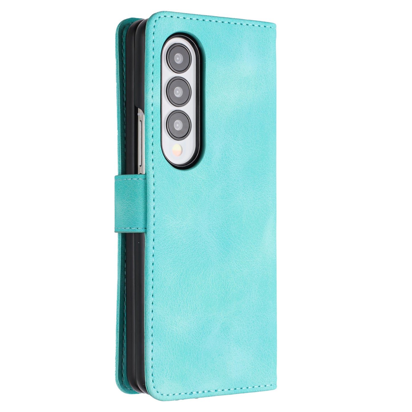 YX003 For Samsung Galaxy Z Fold4 5G PU Leather Wallet Folding Phone Case Imprinted Shockproof Cover