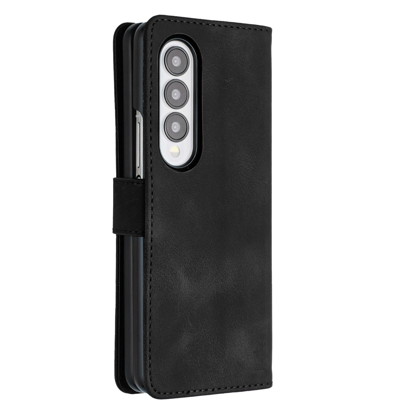 YX003 For Samsung Galaxy Z Fold4 5G PU Leather Wallet Folding Phone Case Imprinted Shockproof Cover