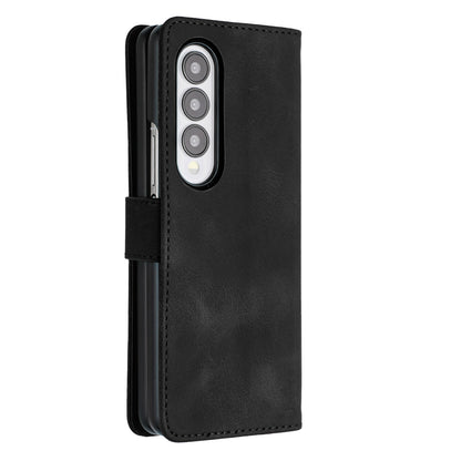 YX003 For Samsung Galaxy Z Fold4 5G PU Leather Wallet Folding Phone Case Imprinted Shockproof Cover