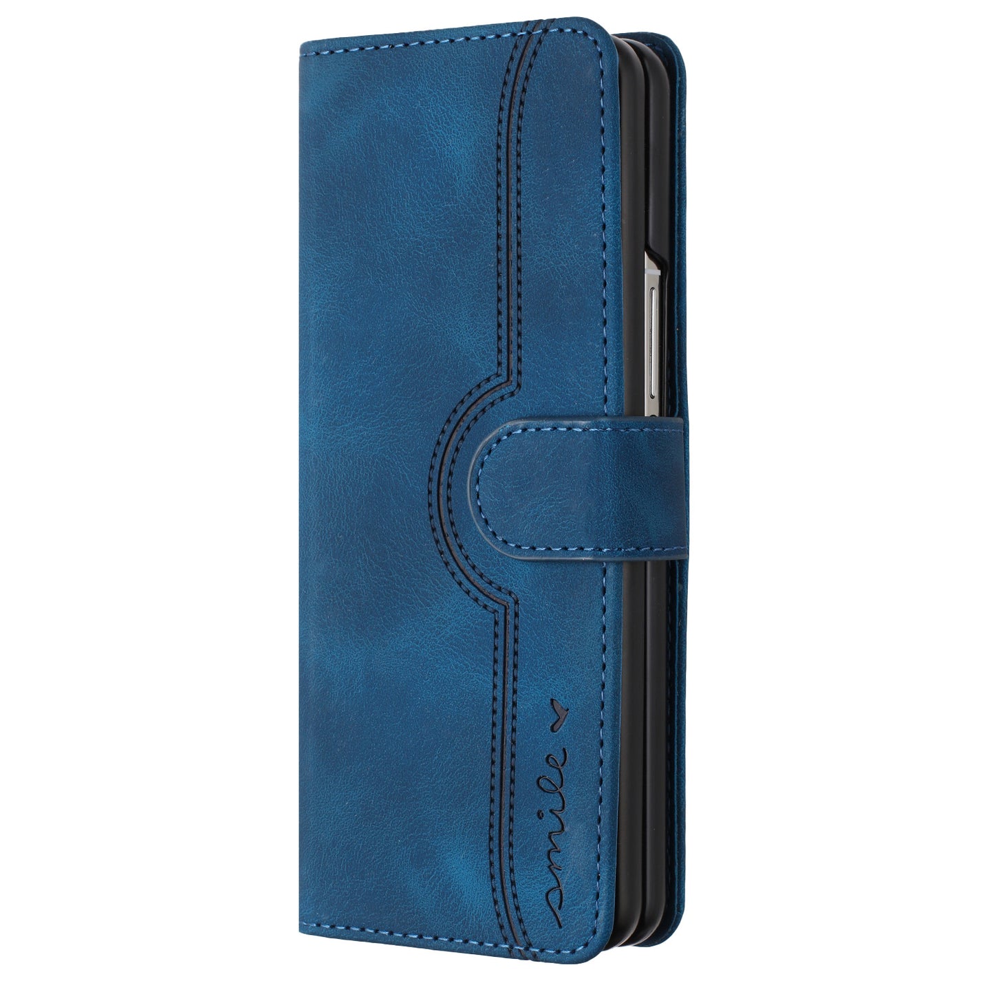 YX003 For Samsung Galaxy Z Fold4 5G PU Leather Wallet Folding Phone Case Imprinted Shockproof Cover