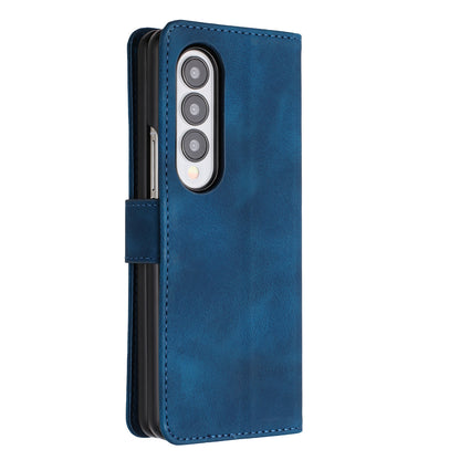 YX003 For Samsung Galaxy Z Fold4 5G PU Leather Wallet Folding Phone Case Imprinted Shockproof Cover