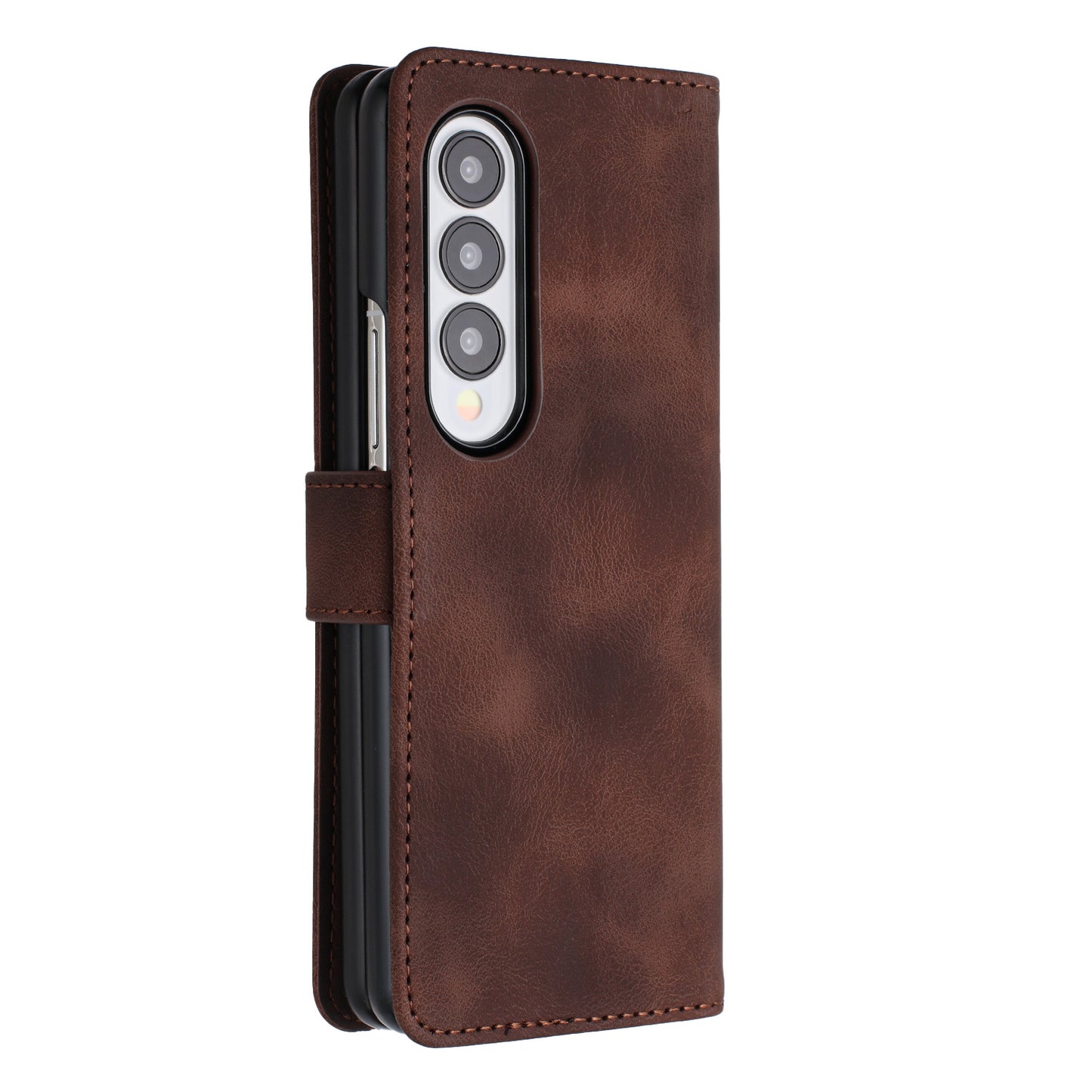 YX003 For Samsung Galaxy Z Fold4 5G PU Leather Wallet Folding Phone Case Imprinted Shockproof Cover