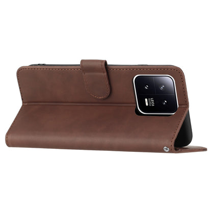 YX003 For Xiaomi 13 Pro 5G Leather Wallet Full Protection Shell Imprinted Phone Case with Stand