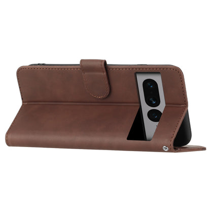 YX003 For Google Pixel 7 Pro 5G Imprinted Leather Stand Cover Cell Phone Wallet Case