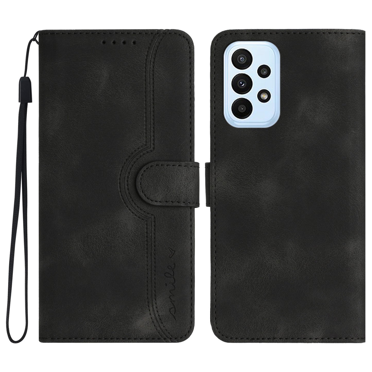 YX0030 Flip Phone Cover for Samsung Galaxy A53 5G , PU Leather Imprinted Pattern Stand Wallet Case
