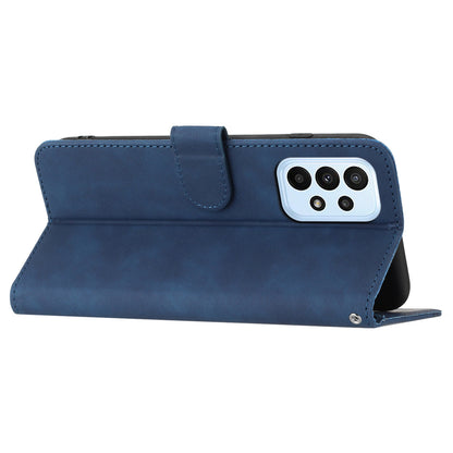 YX0030 Flip Phone Cover for Samsung Galaxy A53 5G , PU Leather Imprinted Pattern Stand Wallet Case