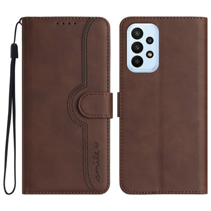 YX0030 Flip Phone Cover for Samsung Galaxy A53 5G , PU Leather Imprinted Pattern Stand Wallet Case