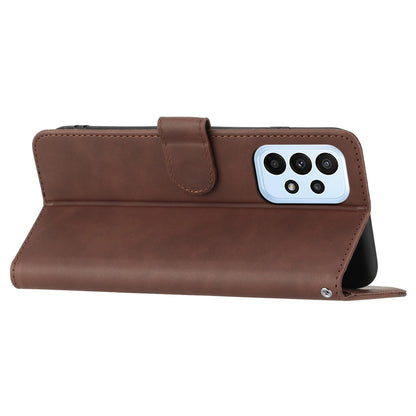 YX0030 Flip Phone Cover for Samsung Galaxy A53 5G , PU Leather Imprinted Pattern Stand Wallet Case