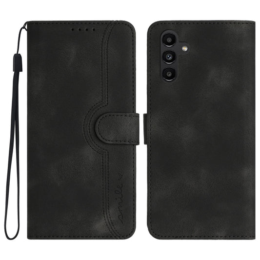 YX0030 Phone Case for Samsung Galaxy A34 5G Imprinted Pattern PU Leather Flip Cover with Wallet