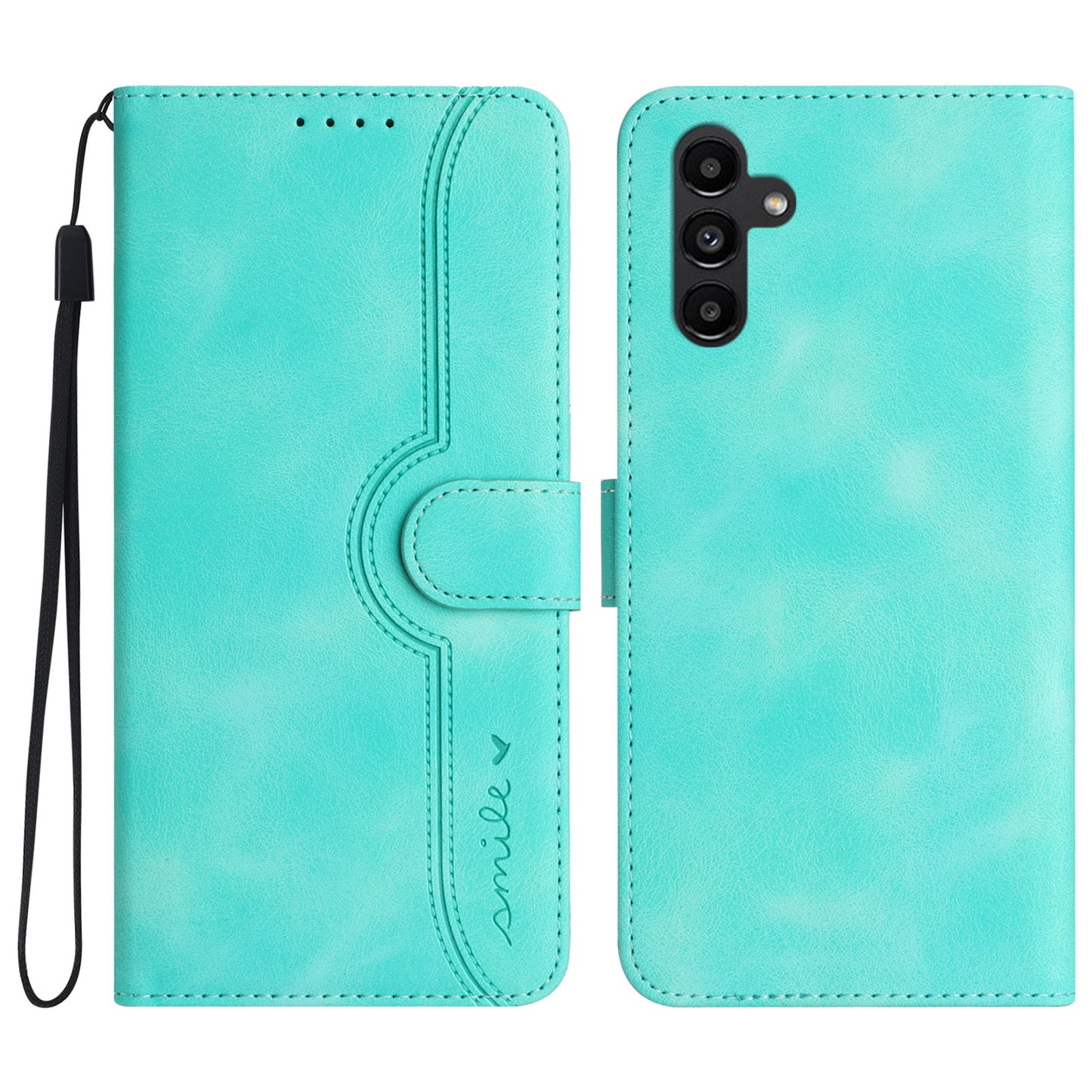 YX0030 Phone Case for Samsung Galaxy A34 5G Imprinted Pattern PU Leather Flip Cover with Wallet