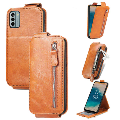 For Nokia G22 Phone Cover PU Leather Stand Wallet Vertical Flip Protective Phone Case