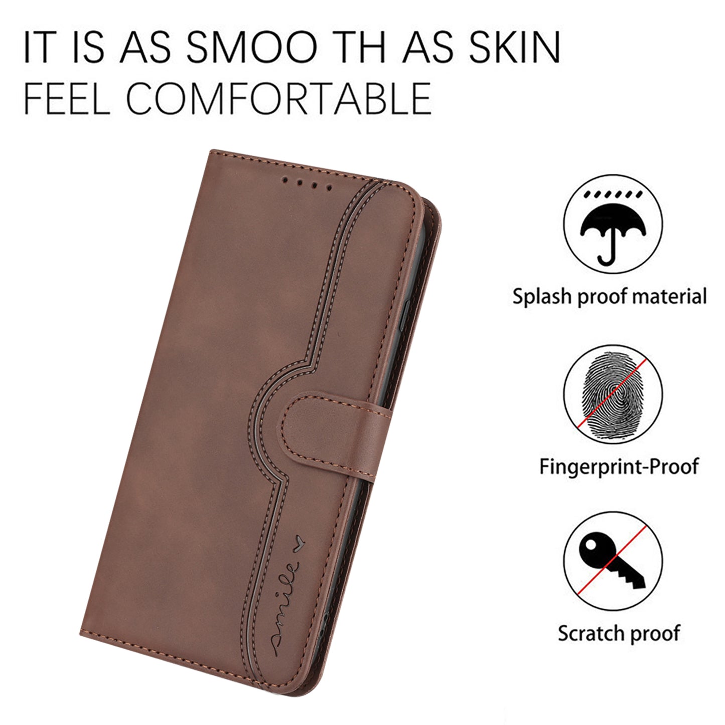YX0030 Shockproof Wallet Case for Samsung Galaxy A73 5G Imprinted Pattern Phone Case PU Leather Flip Cover
