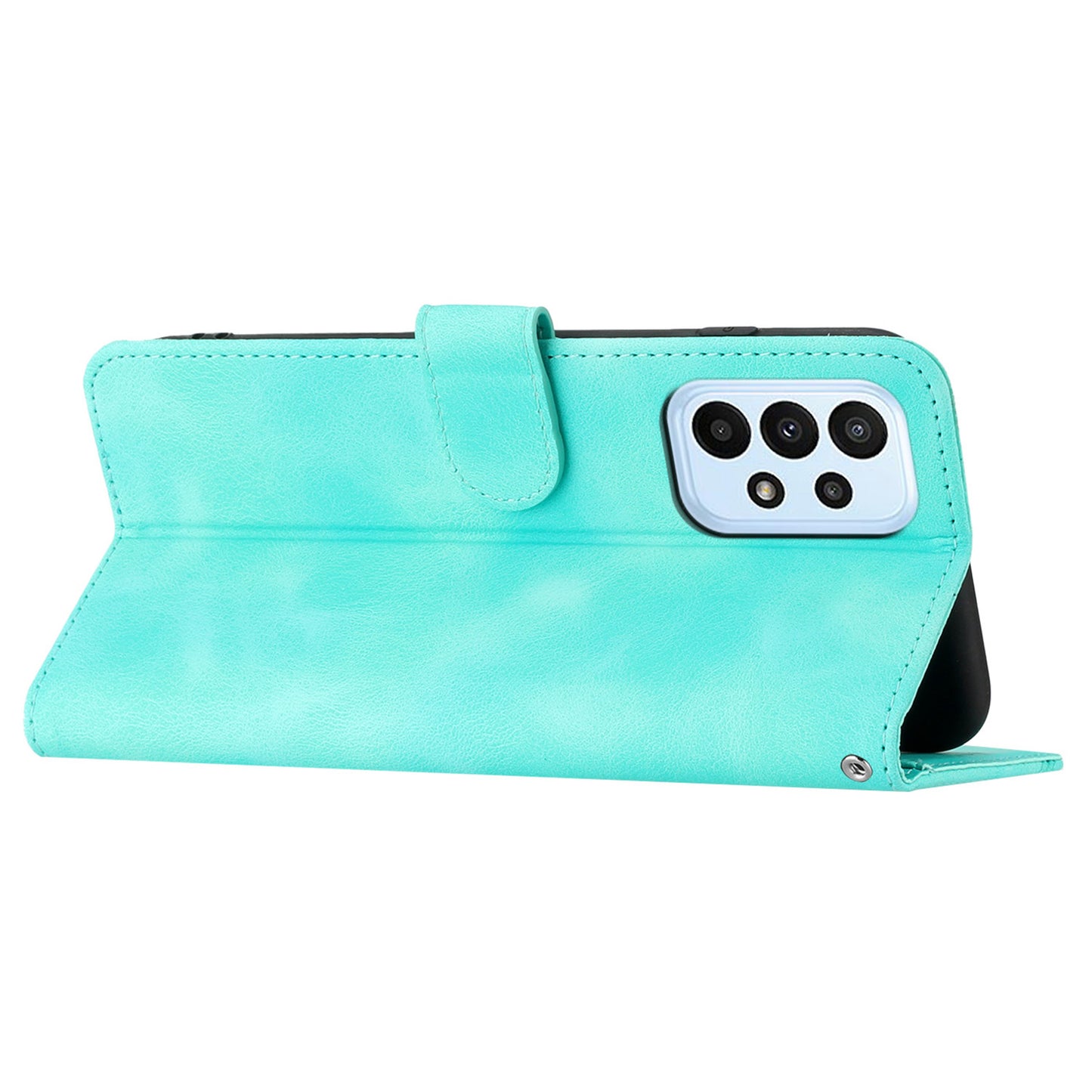 YX0030 Shockproof Wallet Case for Samsung Galaxy A73 5G Imprinted Pattern Phone Case PU Leather Flip Cover