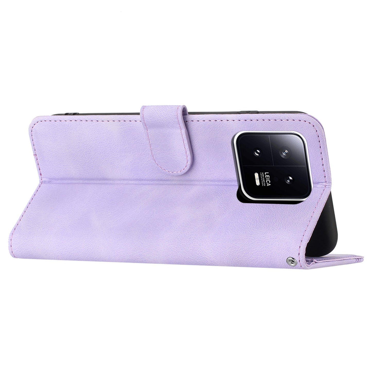 YX0030 PU Leather Flip Cover for Xiaomi 13 Shockproof Wallet Phone Case Imprinted Pattern Anti-Drop Phone Shell