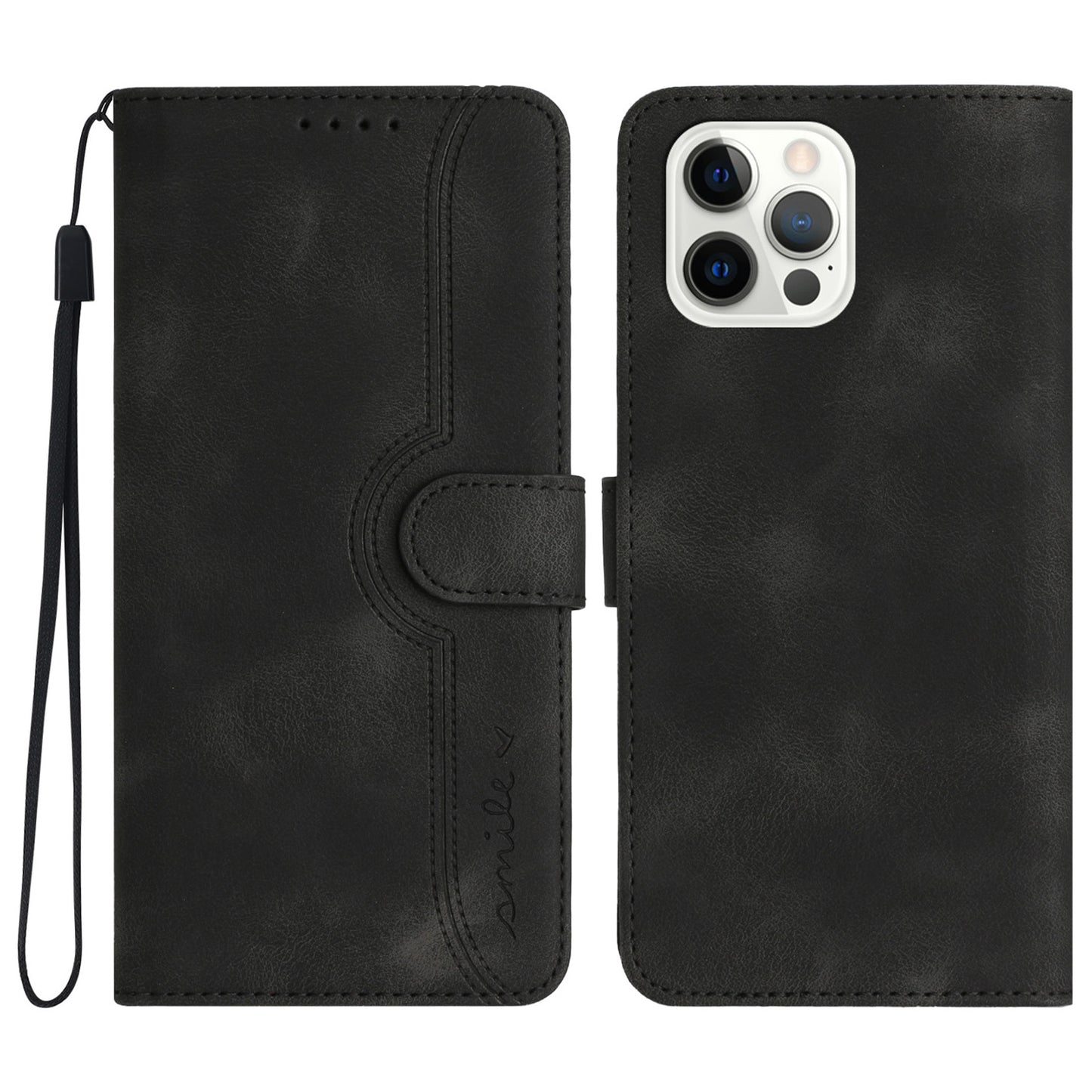 YX003 For iPhone 14 Pro Max PU Leather Wallet Phone Case Folding Stand Imprinted Cover