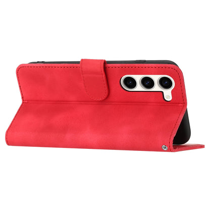 YX003 For Samsung Galaxy S23 PU Leather Shell Imprinted Pattern Wallet Stand Phone Case