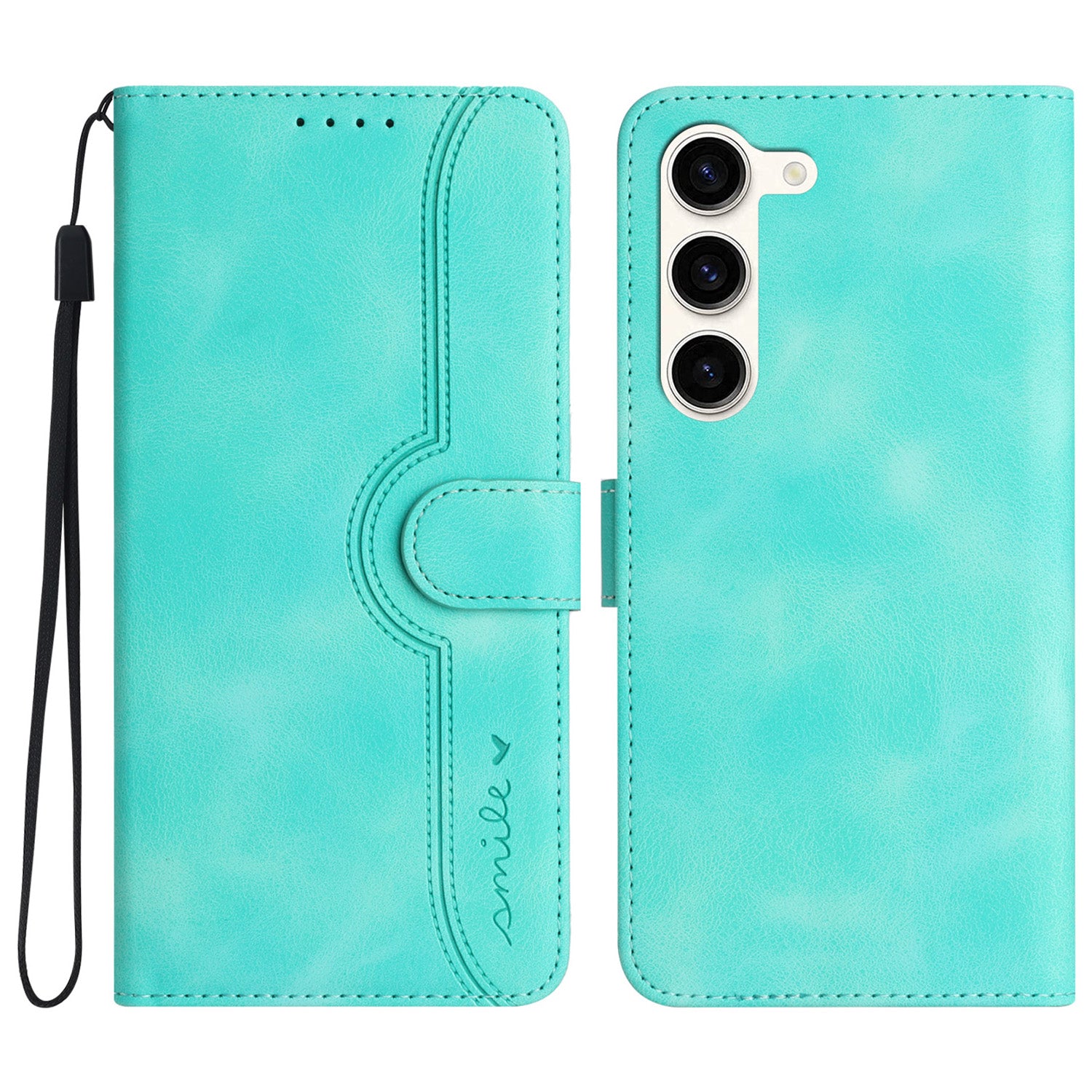 YX003 For Samsung Galaxy S23+ Imprinted Leather Cover Phone Wallet Case with Stand