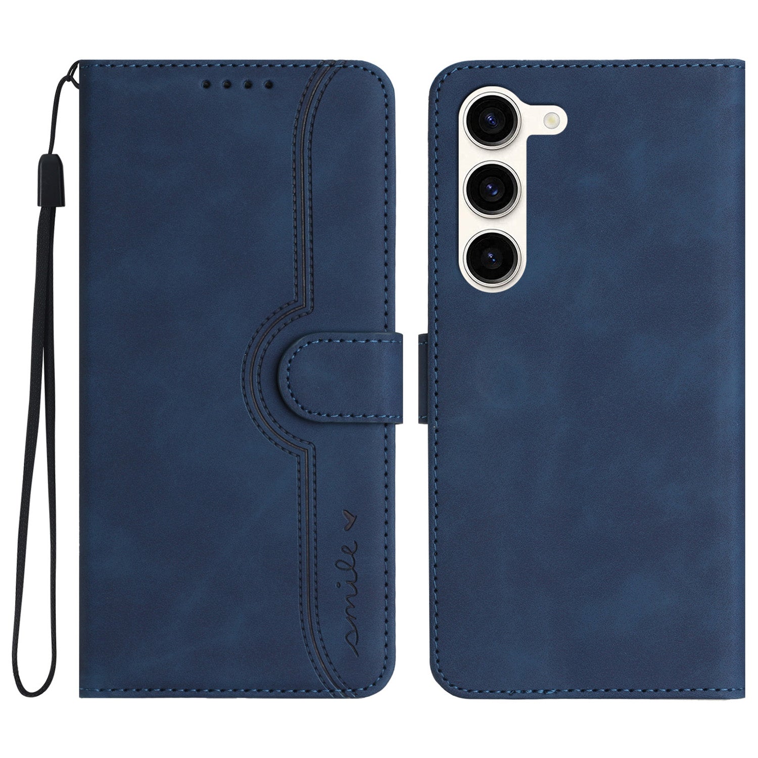 YX003 For Samsung Galaxy S23+ Imprinted Leather Cover Phone Wallet Case with Stand