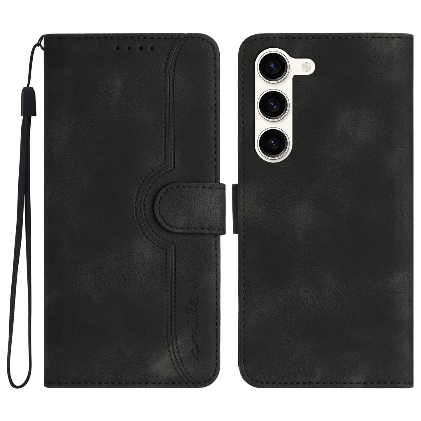 YX003 For Samsung Galaxy S23+ Imprinted Leather Cover Phone Wallet Case with Stand