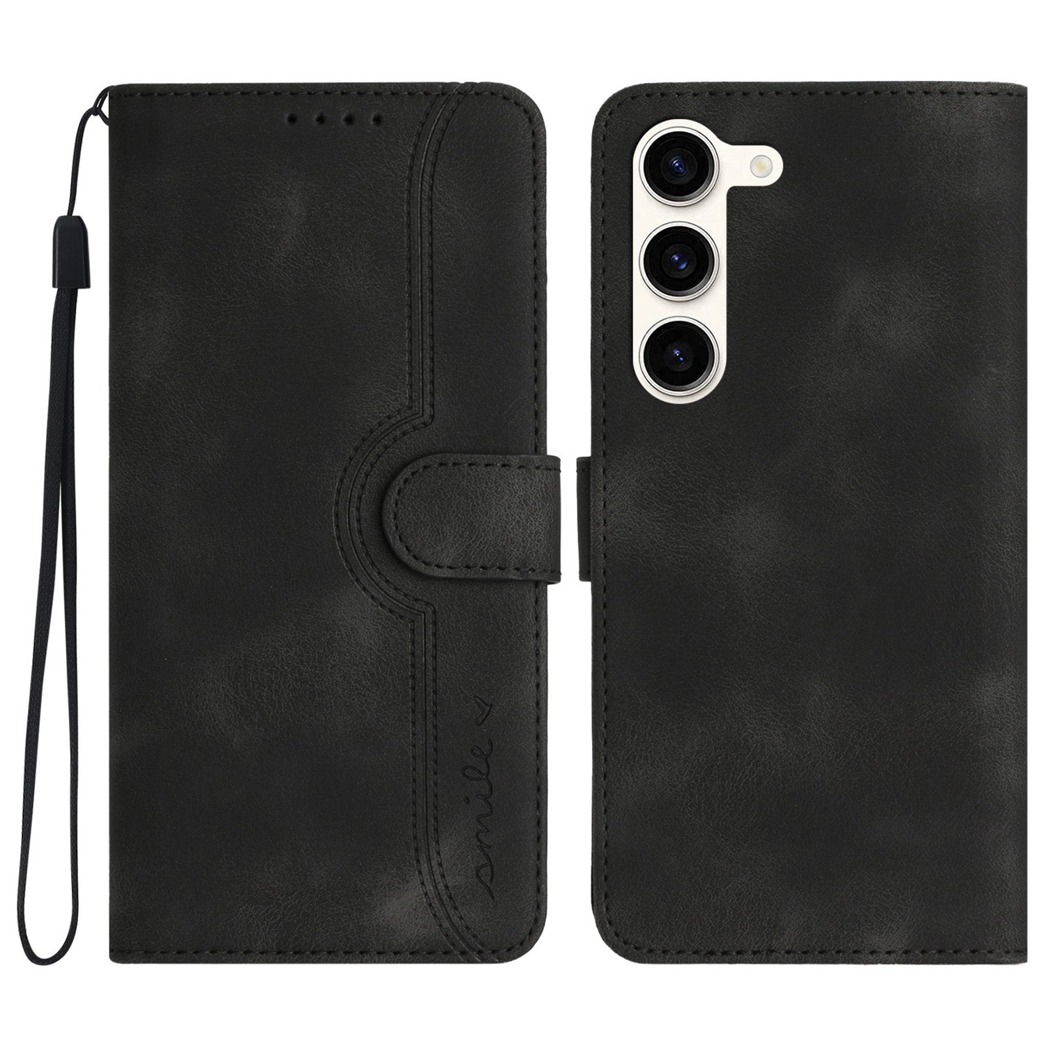 YX003 For Samsung Galaxy S23+ Imprinted Leather Cover Phone Wallet Case with Stand