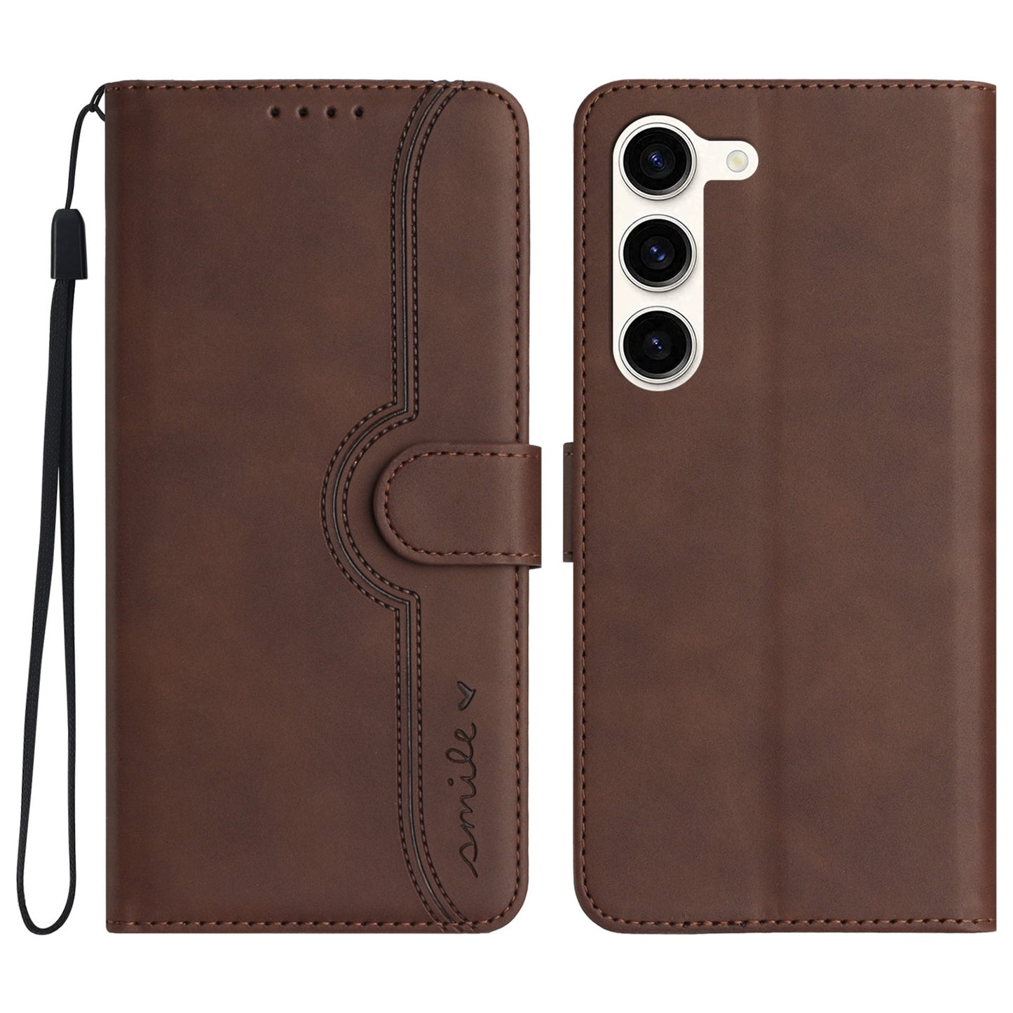 YX003 For Samsung Galaxy S23+ Imprinted Leather Cover Phone Wallet Case with Stand