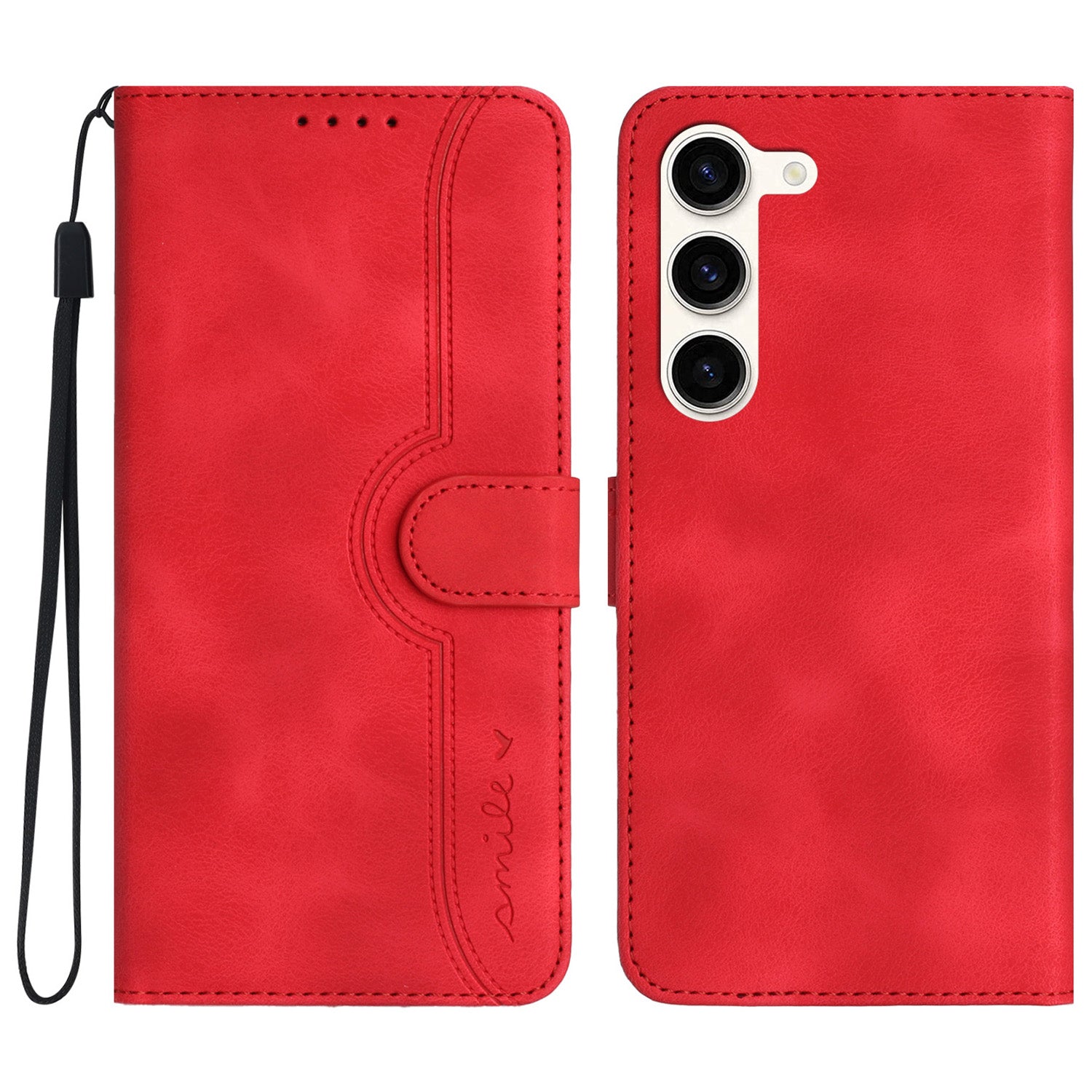 YX003 For Samsung Galaxy S23+ Imprinted Leather Cover Phone Wallet Case with Stand