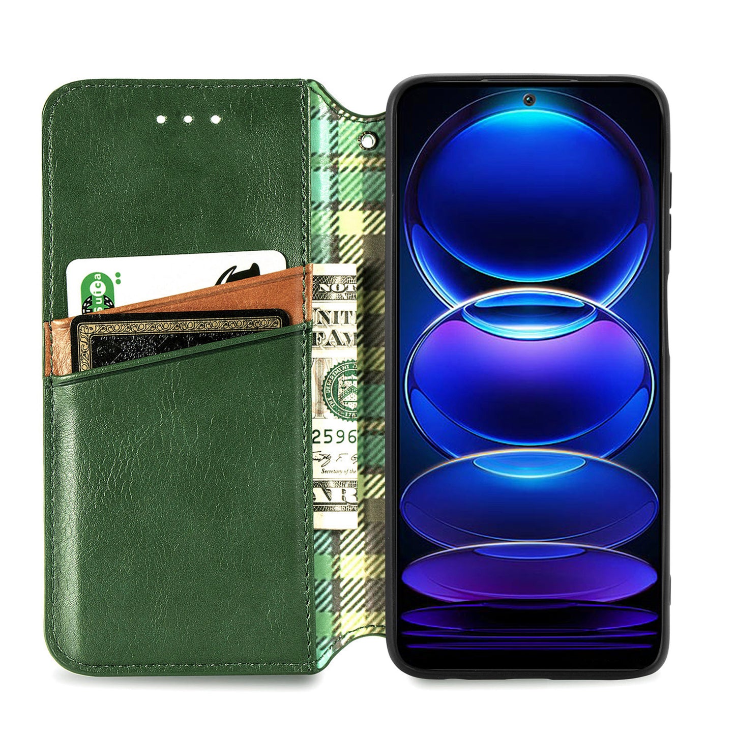 For Xiaomi Poco X5 5G / Redmi Note 12 5G (Global) / (China) / (India) Phone Cover Rhombus Imprint Stand Leather Wallet Case