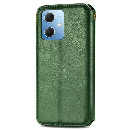 For Xiaomi Poco X5 5G / Redmi Note 12 5G (Global) / (China) / (India) Phone Cover Rhombus Imprint Stand Leather Wallet Case