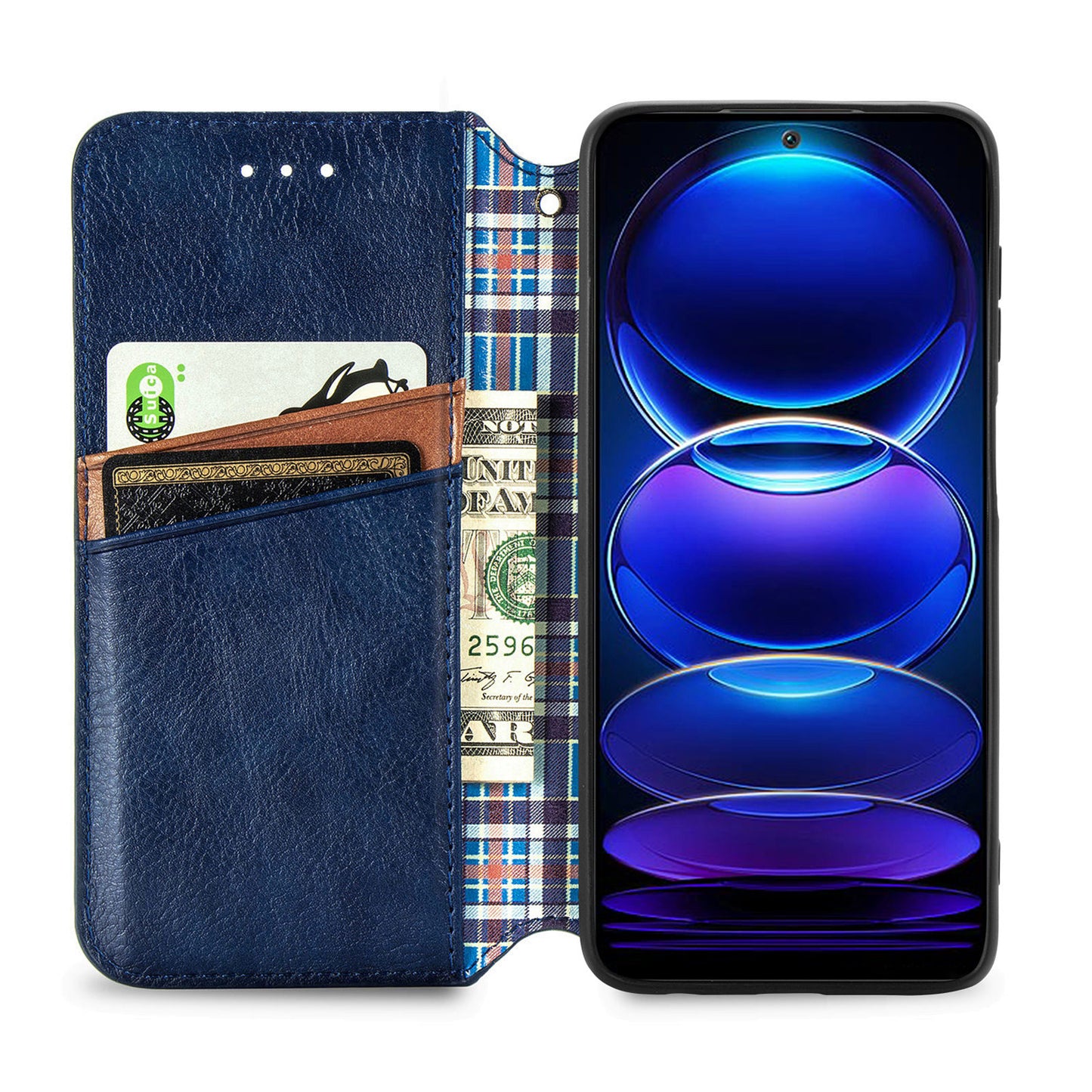 For Xiaomi Poco X5 5G / Redmi Note 12 5G (Global) / (China) / (India) Phone Cover Rhombus Imprint Stand Leather Wallet Case