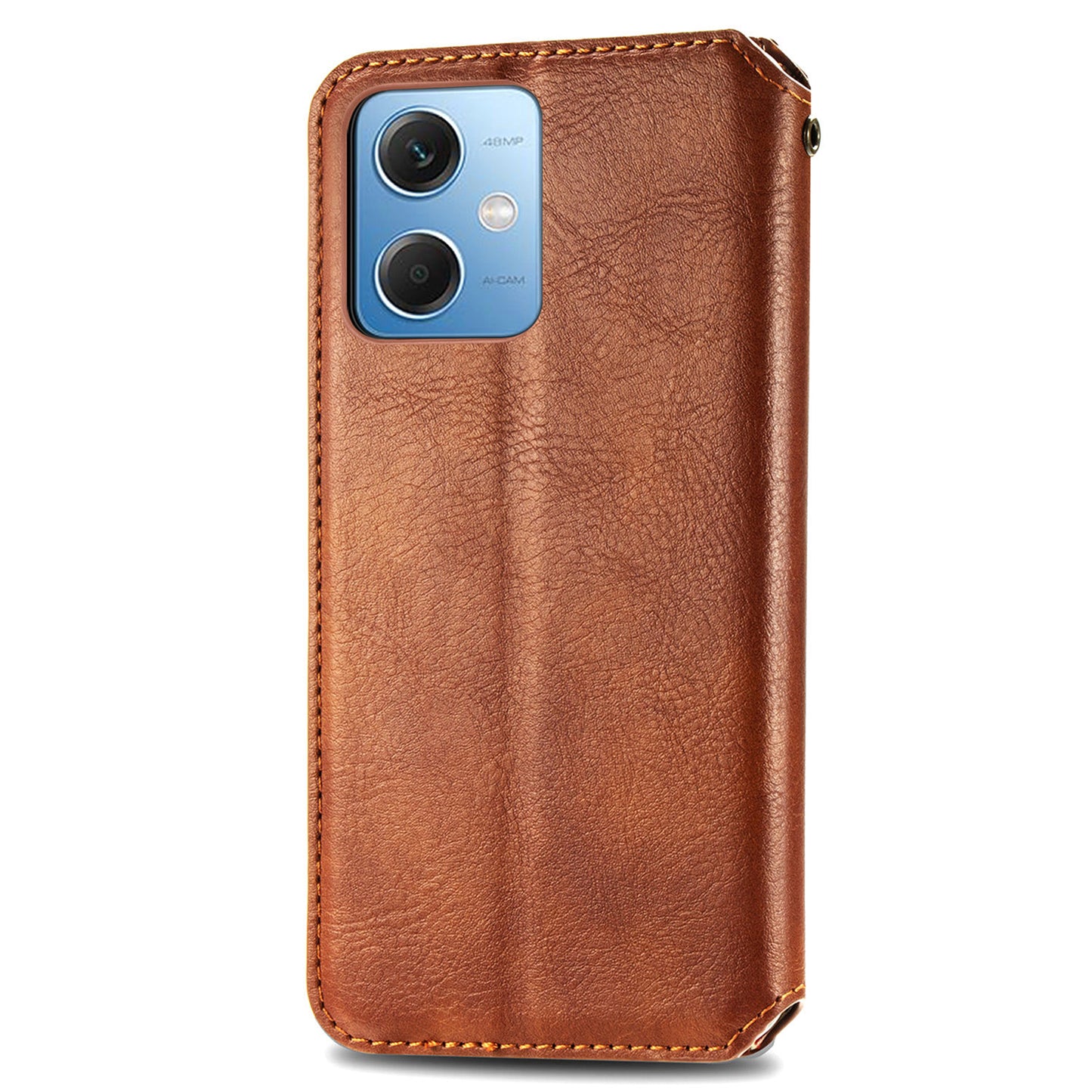 For Xiaomi Poco X5 5G / Redmi Note 12 5G (Global) / (China) / (India) Phone Cover Rhombus Imprint Stand Leather Wallet Case