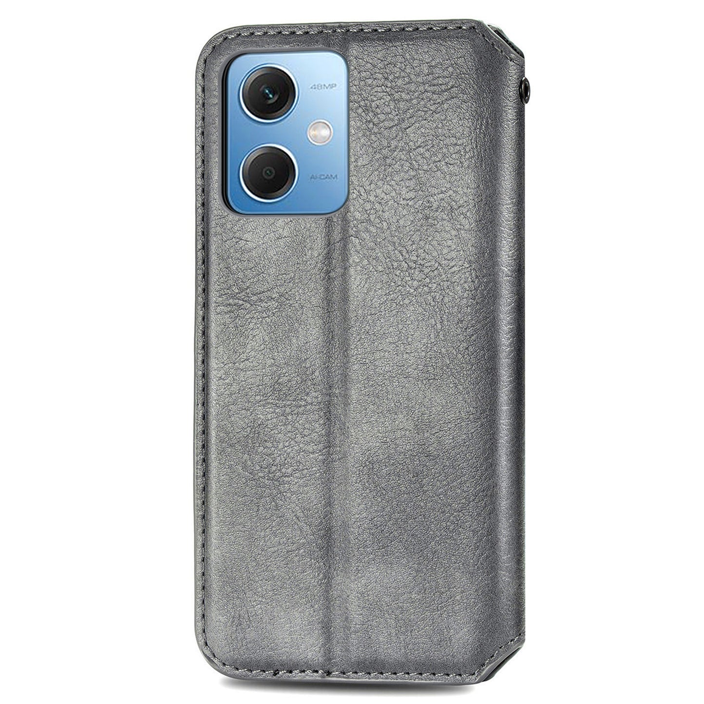 For Xiaomi Poco X5 5G / Redmi Note 12 5G (Global) / (China) / (India) Phone Cover Rhombus Imprint Stand Leather Wallet Case