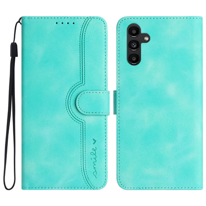 YX003 For Samsung Galaxy A13 5G / A04 4G (164.4 x 76.3 x 9.1 mm) / A04s 4G (164.7 x 76.7 x 9.1 mm) Phone Case PU Leather Wallet Stand Imprinted Cover