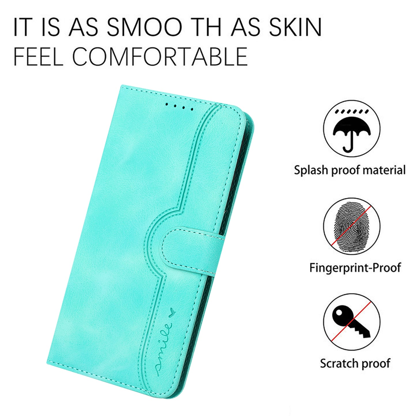 YX003 For Samsung Galaxy A13 5G / A04 4G (164.4 x 76.3 x 9.1 mm) / A04s 4G (164.7 x 76.7 x 9.1 mm) Phone Case PU Leather Wallet Stand Imprinted Cover
