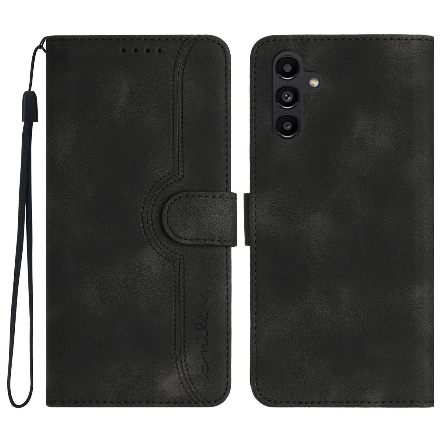YX003 For Samsung Galaxy A13 5G / A04 4G (164.4 x 76.3 x 9.1 mm) / A04s 4G (164.7 x 76.7 x 9.1 mm) Phone Case PU Leather Wallet Stand Imprinted Cover