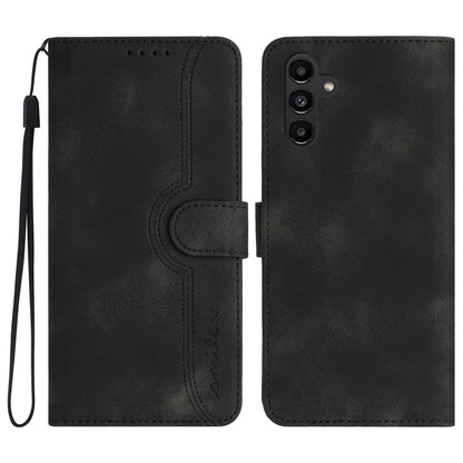 YX003 For Samsung Galaxy A13 5G / A04 4G (164.4 x 76.3 x 9.1 mm) / A04s 4G (164.7 x 76.7 x 9.1 mm) Phone Case PU Leather Wallet Stand Imprinted Cover