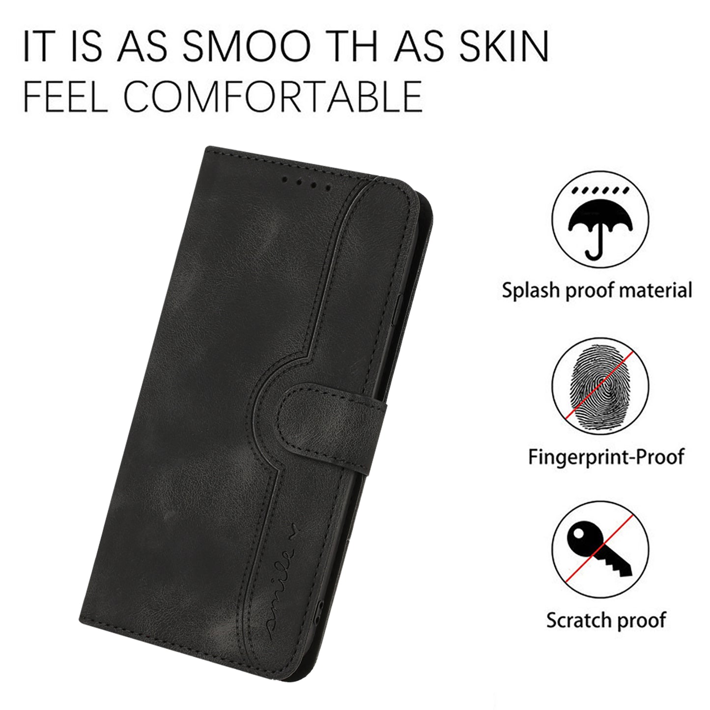 YX003 For Samsung Galaxy A13 5G / A04 4G (164.4 x 76.3 x 9.1 mm) / A04s 4G (164.7 x 76.7 x 9.1 mm) Phone Case PU Leather Wallet Stand Imprinted Cover