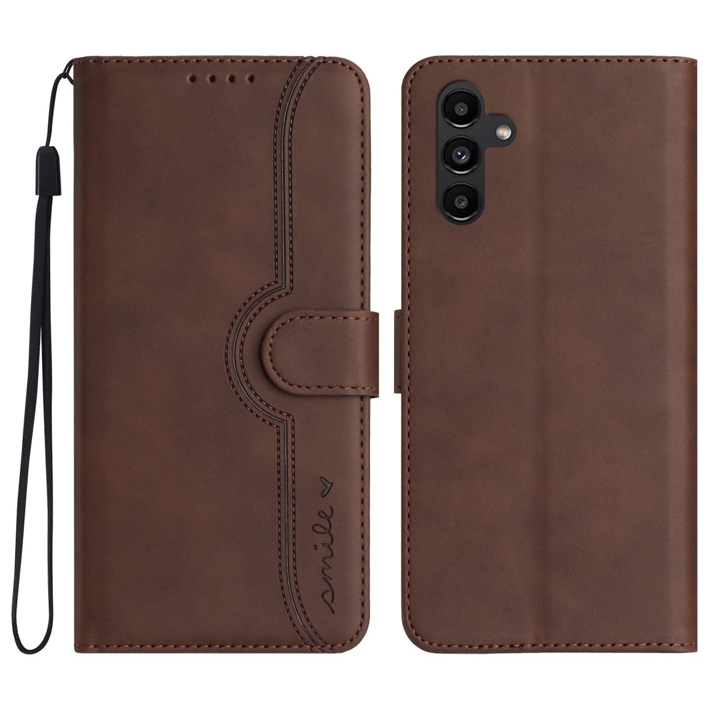 YX003 For Samsung Galaxy A13 5G / A04 4G (164.4 x 76.3 x 9.1 mm) / A04s 4G (164.7 x 76.7 x 9.1 mm) Phone Case PU Leather Wallet Stand Imprinted Cover