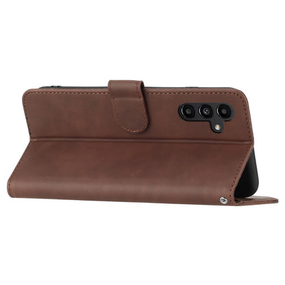 YX003 For Samsung Galaxy A13 5G / A04 4G (164.4 x 76.3 x 9.1 mm) / A04s 4G (164.7 x 76.7 x 9.1 mm) Phone Case PU Leather Wallet Stand Imprinted Cover
