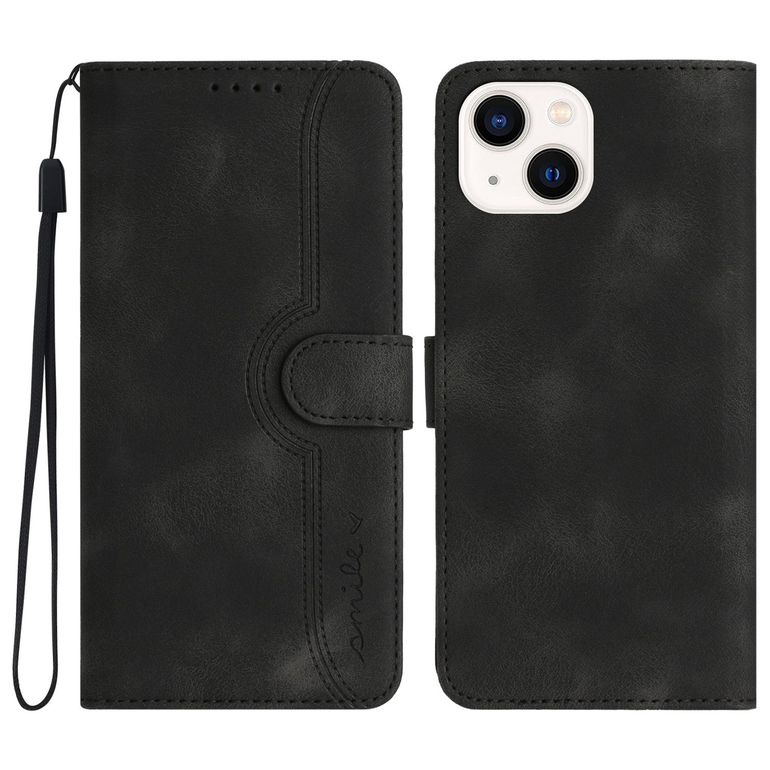 YX003 For iPhone 13 mini Anti-Scratch PU Leather Stand Phone Case Imprinted Wallet Flip Cover