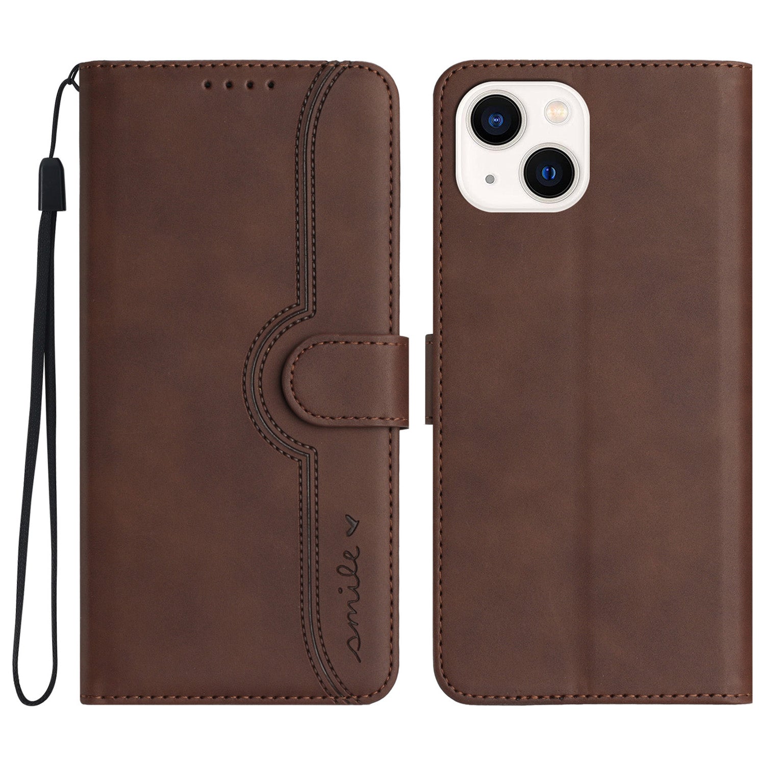 YX003 For iPhone 13 mini Anti-Scratch PU Leather Stand Phone Case Imprinted Wallet Flip Cover