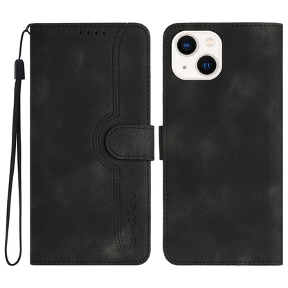 YX003 For iPhone 13 / 14 Cell Phone Case Imprinted Pattern PU Leather Stand Multifunction Wallet Flip Cover