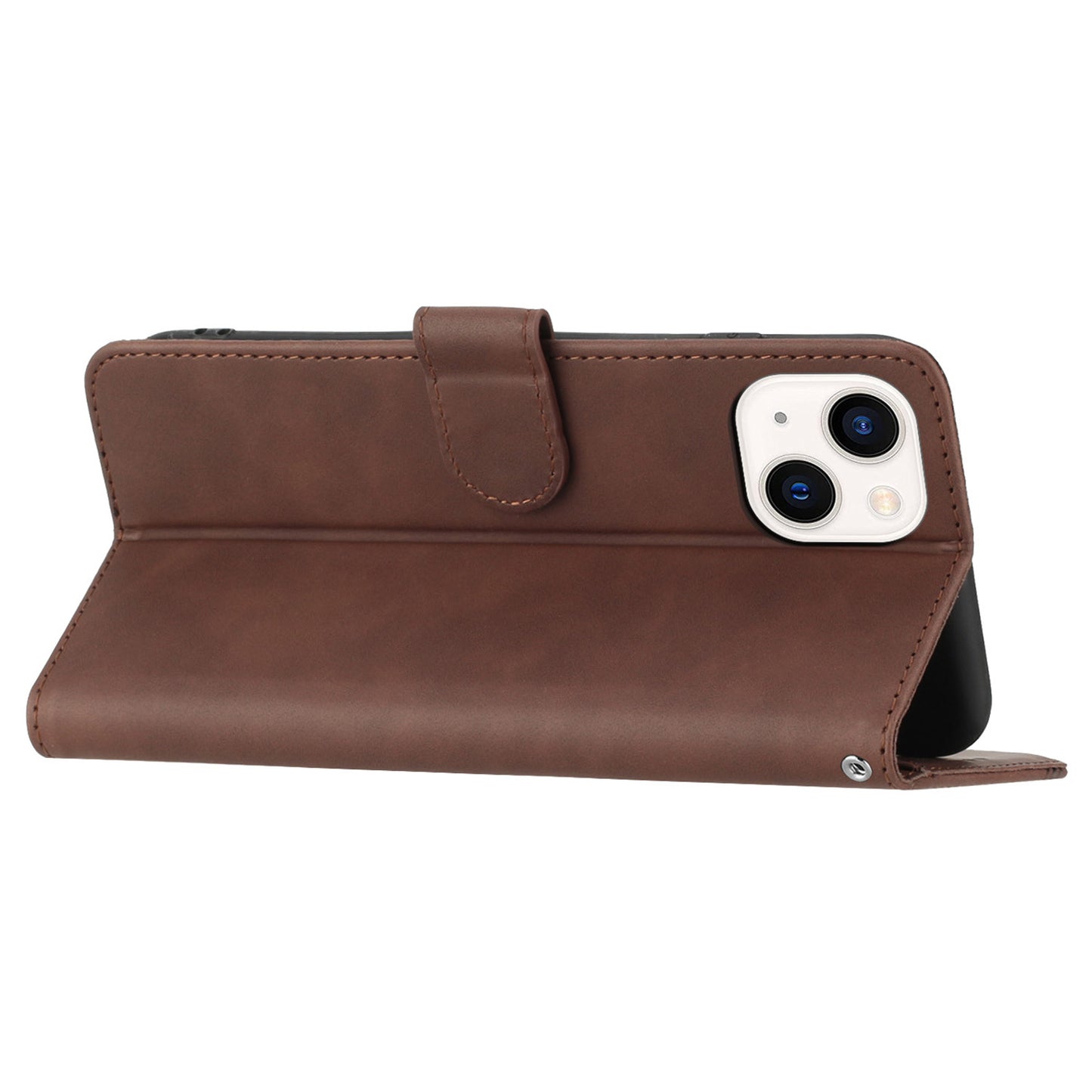 YX003 For iPhone 13 / 14 Cell Phone Case Imprinted Pattern PU Leather Stand Multifunction Wallet Flip Cover