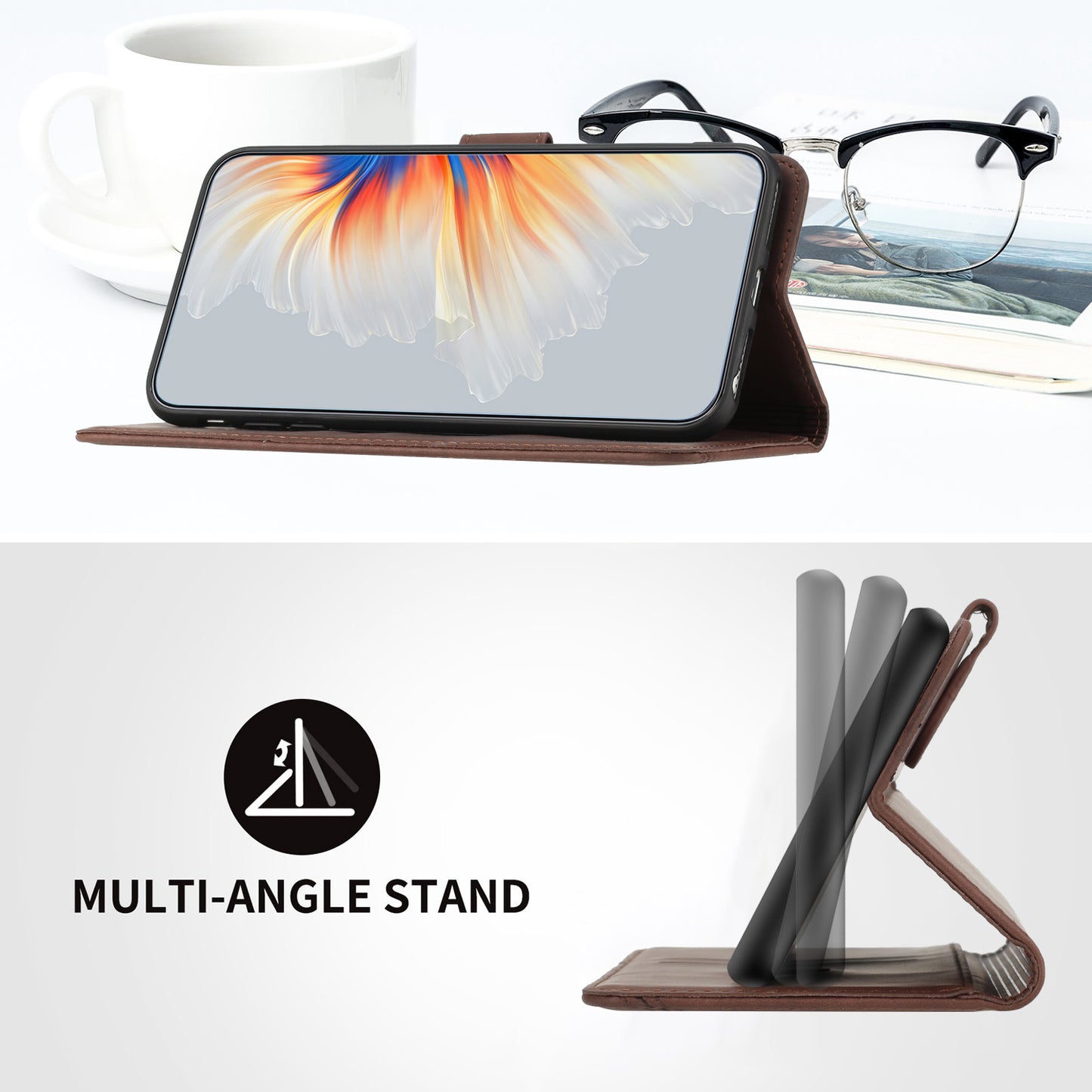 YX003 For iPhone 13 Pro Max 6.7 inch PU Leather Shockproof Phone Case Flip Stand Imprinted Wallet Cover